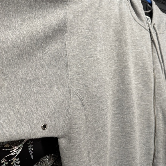 Lee Sport West Point Gray Zip Hoodie XL Embroidered Crest - Picture 9 of 9